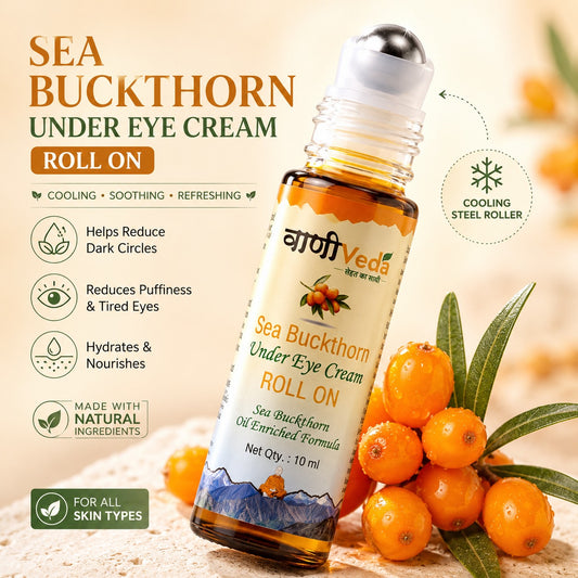 Under Eye Care Roll-On By Vaani Veda for Dark Circles, Puffiness & Fine Lines – 100% Natural