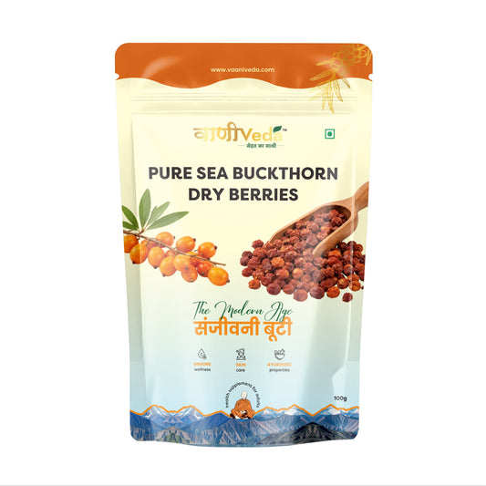 Premium Sea Buckthorn Berries (Dried Seabuckthorn) - 100gms | Vaani Veda